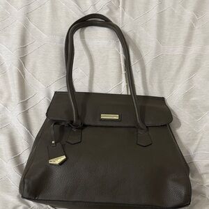 London Fog Dark Brown Satchel